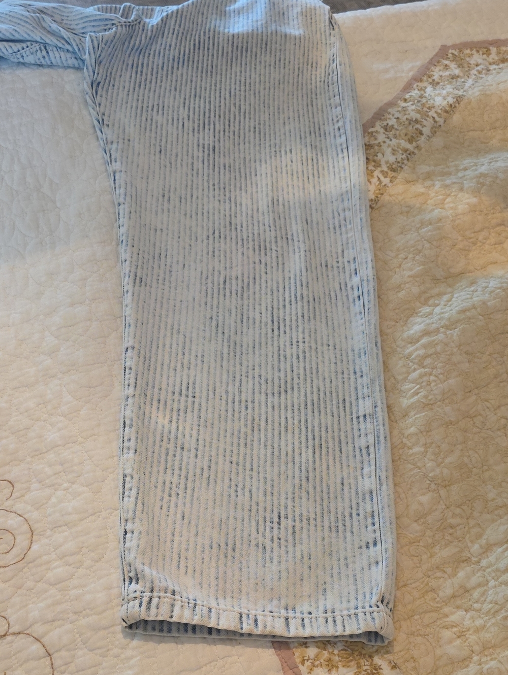 We The Free Striped Denim Overalls in Light Wash - Picture 11 of 11